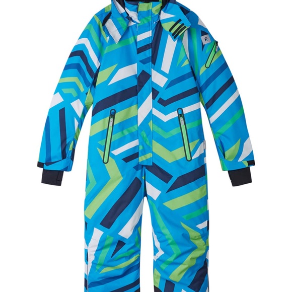 Reima Kids or petite women One Piece Snowsuit - Blue and Green - Picture 1 of 9